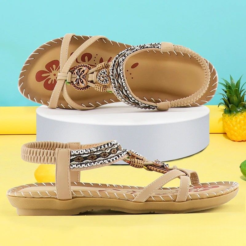 Elegant paar dames sandalen, orthopedisch en slipvrij, voor optimaal zomercomfort en uitstekende steun.
