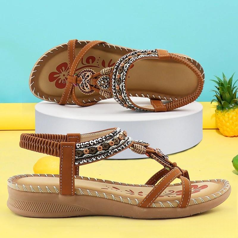 Gezondheid en stijl gecombineerd: dames orthopedische comfort sandalen, ontworpen voor welzijn van de voeten.