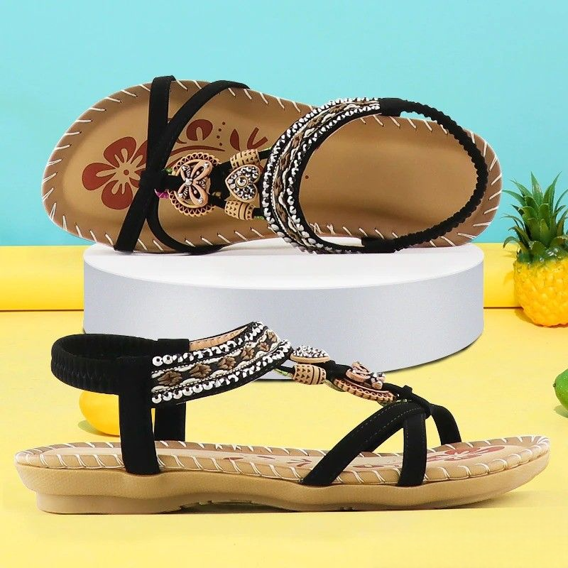 Dames sandalen met steunzool en orthopedische ondersteuning, ideaal voor welzijn en comfort van de voeten.