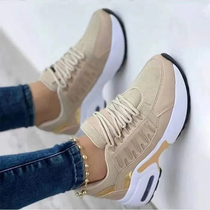 Elegante dames wandelsneakers met orthopedische steun, antislipzool voor gezonde voeten.