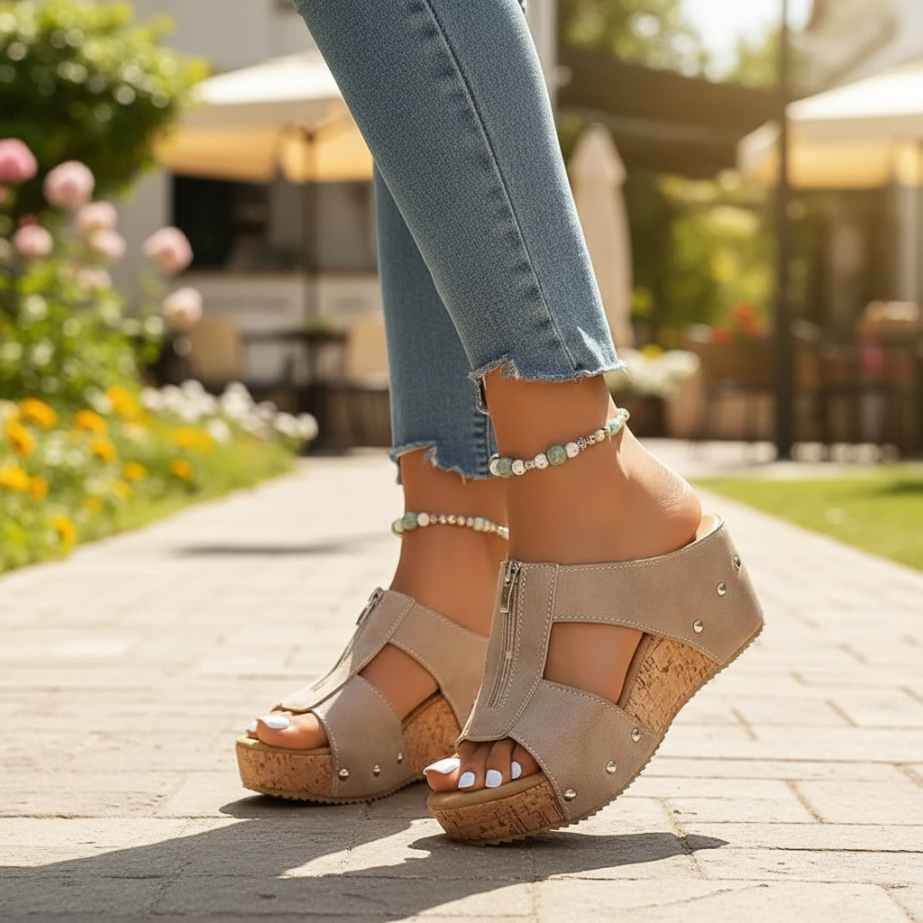 Elegante orthopedische sleehaksandalen voor dames. Bieden comfort en voetondersteuning zonder in te leveren op stijl.
