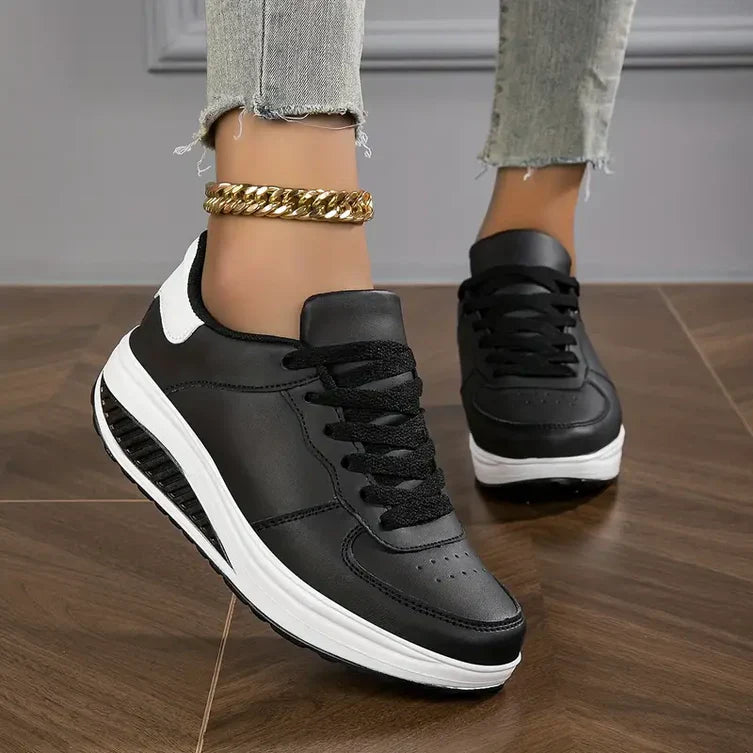 Stijlvolle dames orthopedische sneakers voor verbeterde houding, ergonomisch comfort en pijnvrije stappen.
