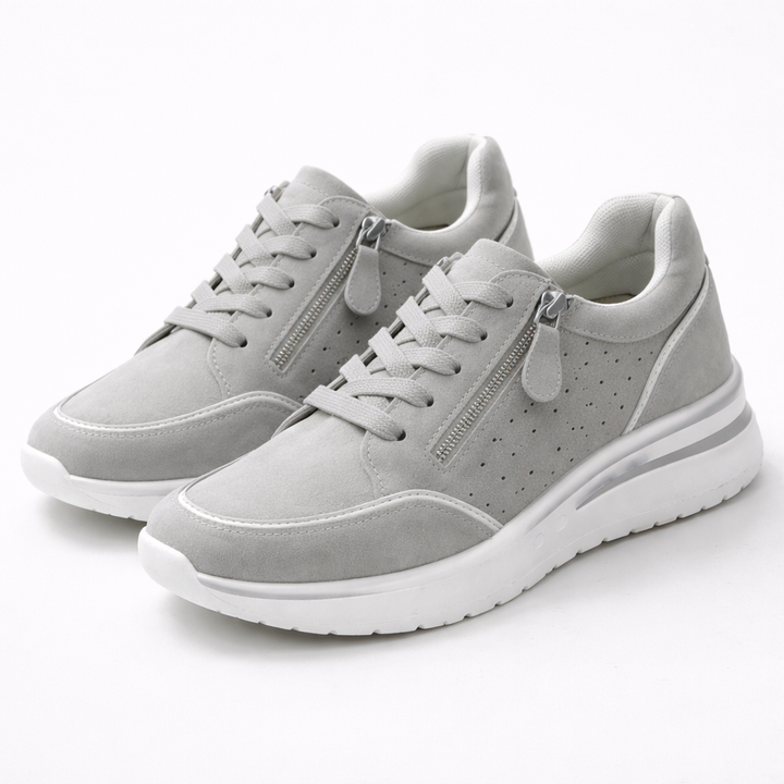 Moderne orthopedische dames sneakers, combineren loopcomfort met een eigentijds design.