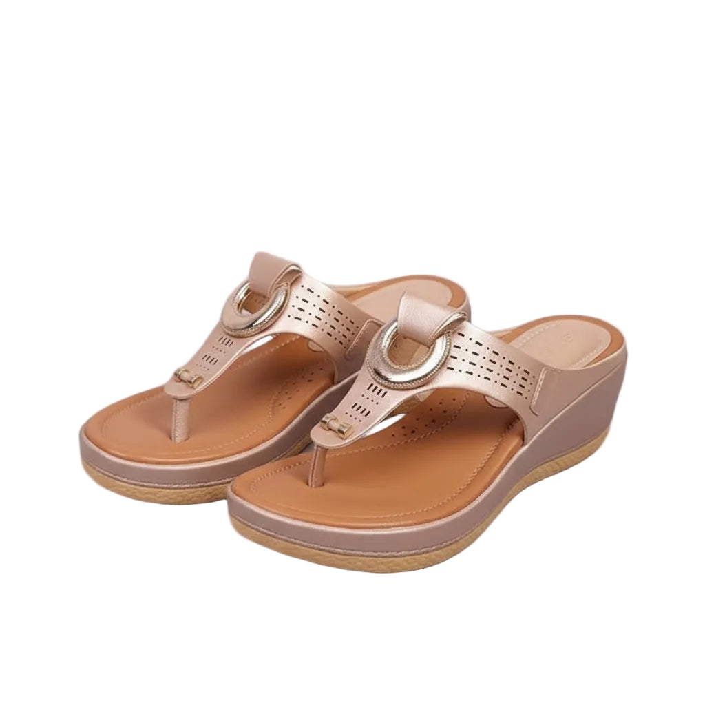 Dames Orthopedische Zomersandalen Livianne met voetondersteuning voor comfort en gezonde voeten.