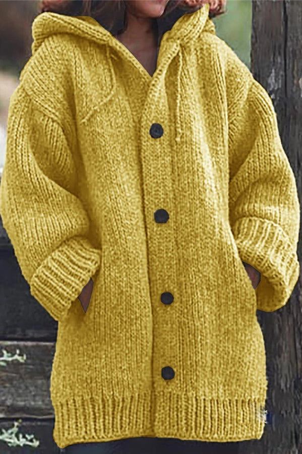 Dames oversized vest met capuchon, een must-have voor winterkleding en laagjes.