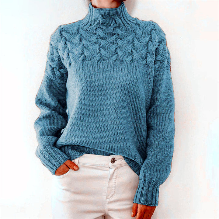 Dames oversized coltrui. Comfortabele en warme wintertrui voor vrouwen, perfect voor een stijlvolle casual look.