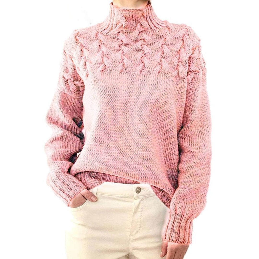 Warme gebreide dames oversized coltrui. Essentieel voor de winter, comfortabel en modieus voor elke gelegenheid.