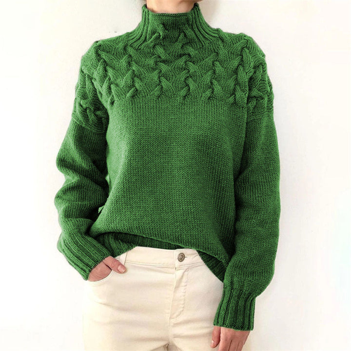 Stijlvolle dames oversized coltrui. Een elegante en comfortabele trui, ideaal voor casual of chique wintermode.