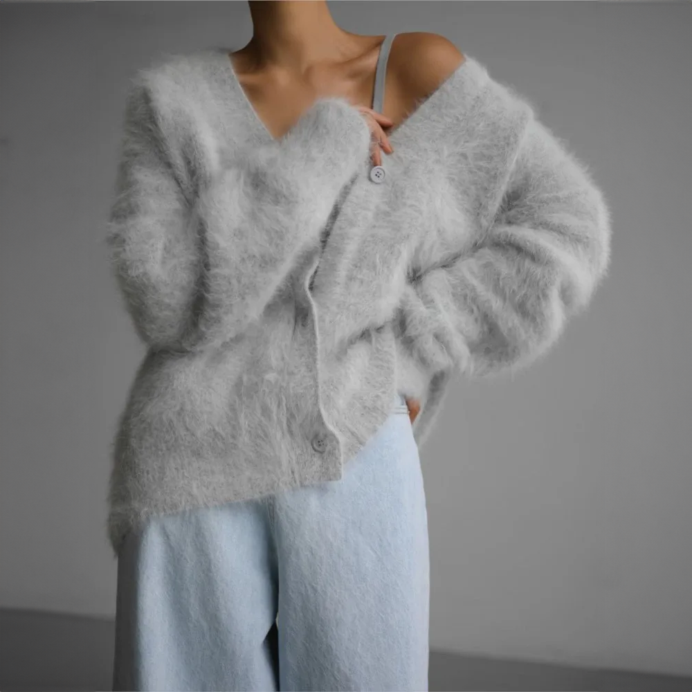Dames oversized gebreid vest, comfortabel en stijlvol, ideaal voor elke gelegenheid.