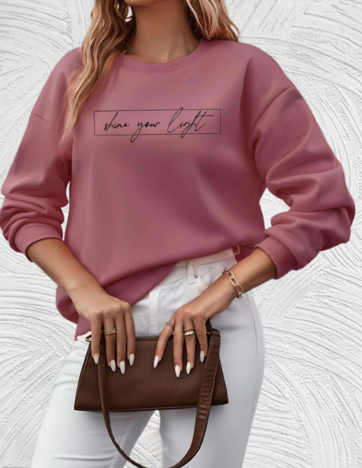 Trendy oversized dames sweatshirt; opvallende slogan print maakt je casual outfit compleet.