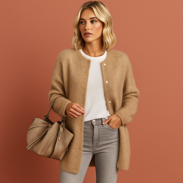Dames oversized vest, stijlvol en comfortabel, perfect voor een casual modieuze look.