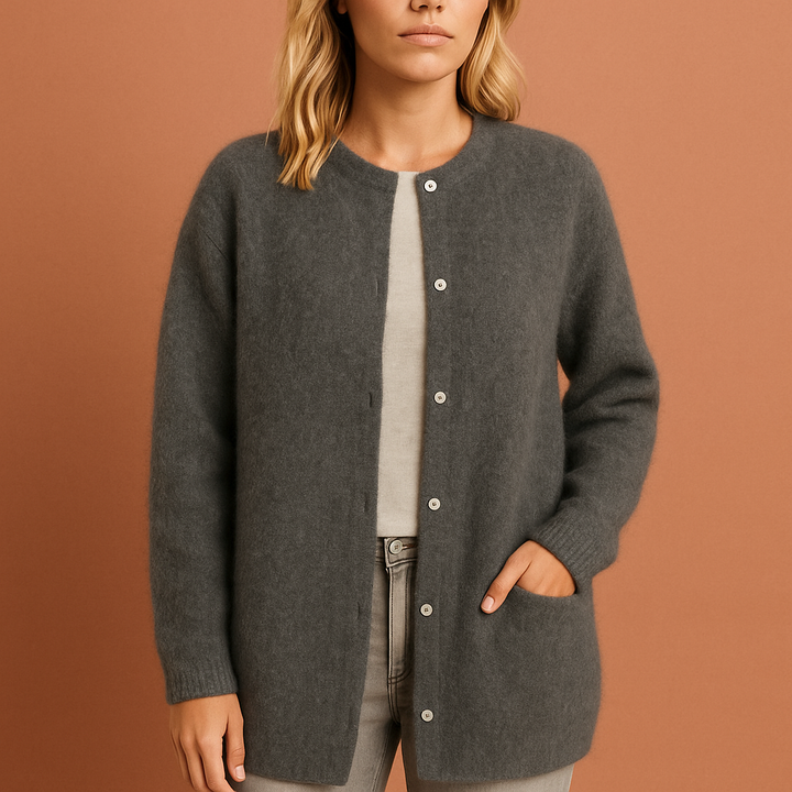 Comfortabel dames vest in oversized pasvorm, zacht materiaal voor een trendy en ontspannen stijl.