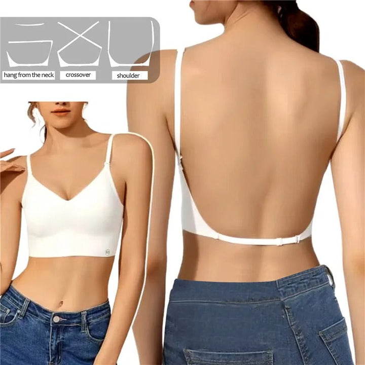 Elegante push-up lingerie bh voor dames, speciaal ontworpen voor kleding met een diepe open rug.