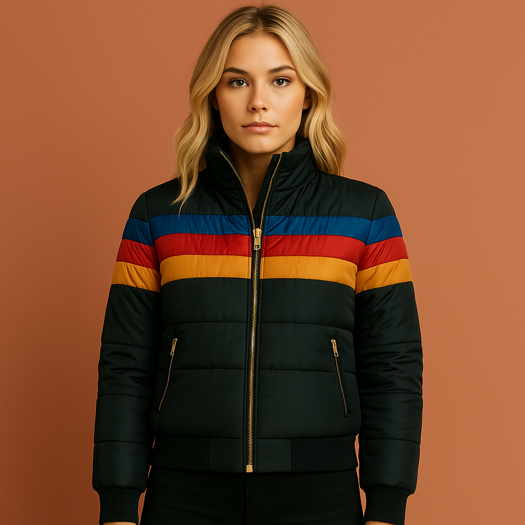 Dames retro gewatteerde winterjas, warm & stijlvol. Perfect voor herfst en winter, comfortabel en modieus.