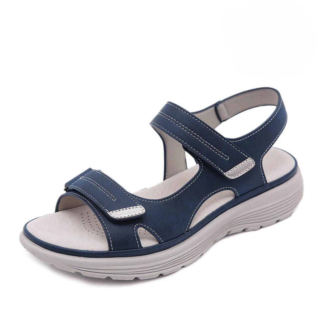 Dames sandalen met ergonomische zool, ideaal voor comfort en voetondersteuning. Verstelbare pasvorm.