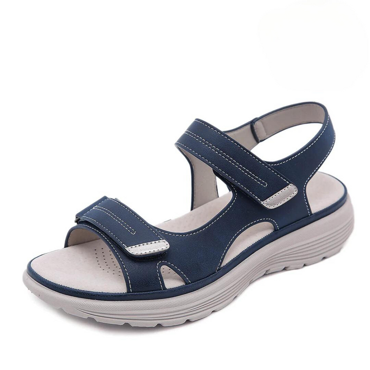 Dames sandalen met ergonomische zool, ideaal voor comfort en voetondersteuning. Verstelbare pasvorm.