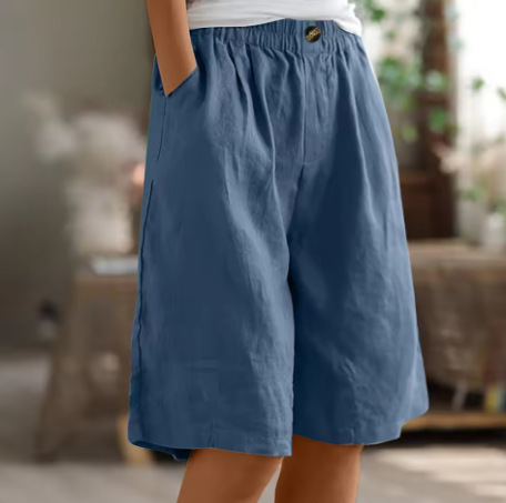 Casual dames shorts, ideaal voor vrijetijdskleding, met comfortabele elastische taille.