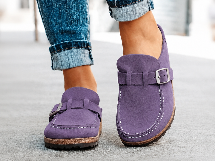 Elegante mule slippers voor dames, met verstelbare gesp, perfect voor casual zomerse mode.