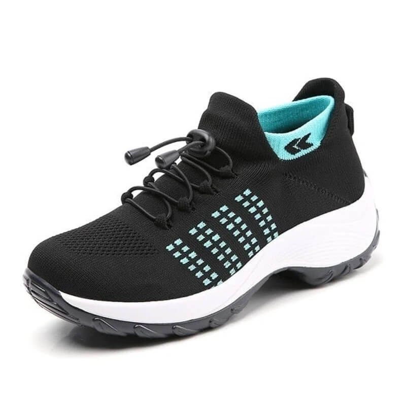Comfortabele dames sportschoenen met schokabsorptie. Flexibel sokontwerp, perfect voor actief of dagelijks gebruik.