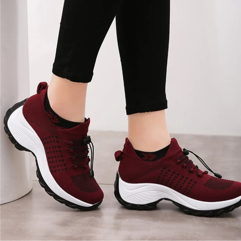 Casual dames sneakers met sokontwerp, perfect voor dagelijks comfort. Ademend en lichtgewicht voor elke stap.