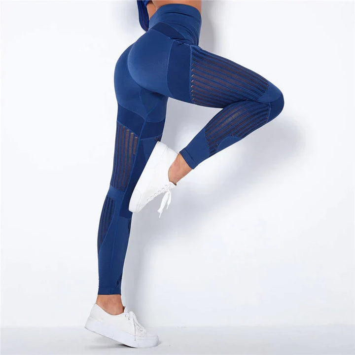 Vrouwen fitness legging met compressie, hoge taille en shaping effect voor een gestroomlijnd silhouet.