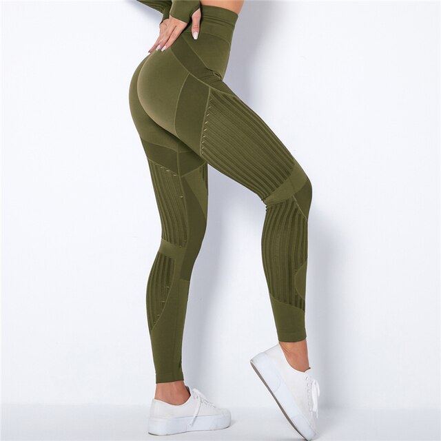 Hoge taille dames sportlegging met compressie en shaping, voor een comfortabele en ondersteunende workout.