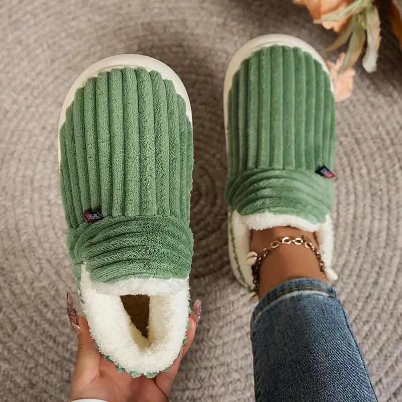 Dames thermische pantoffels, heerlijk warm en comfortabel voor thuis. Perfecte wintersloffen met antislipzool.