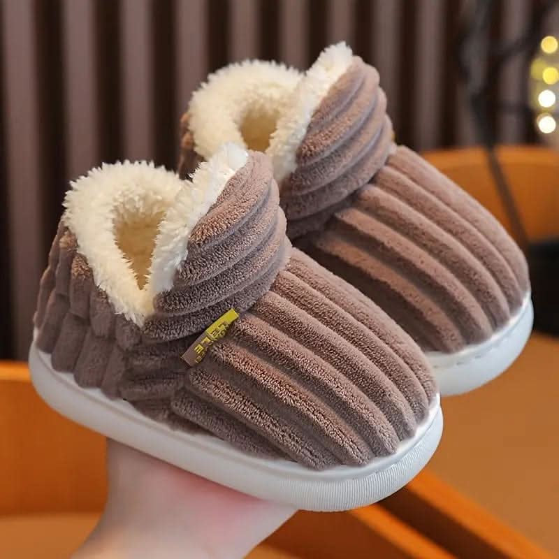 Thermische damespantoffels met zachte pluche voering, ultiem warmte en comfort. Perfect voor koude voeten.