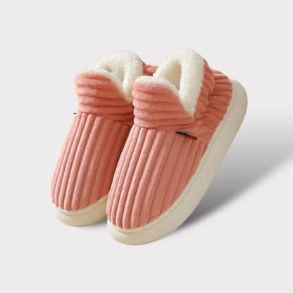 Zachte en warme thermische damespantoffels, perfect als comfortabele binnenhuisschoenen. Antislip.