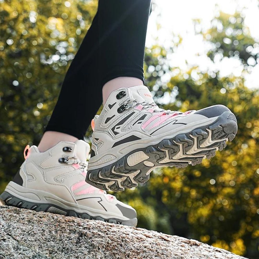 Waterdichte dames wandelschoenen met ademende technologie en ultieme grip op diverse ondergronden.