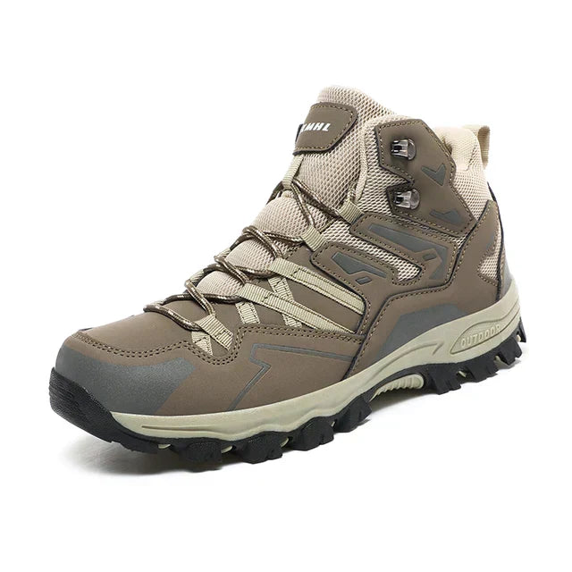 Dames trekkingschoenen met duurzame waterdichte laag en antislip profielzool.