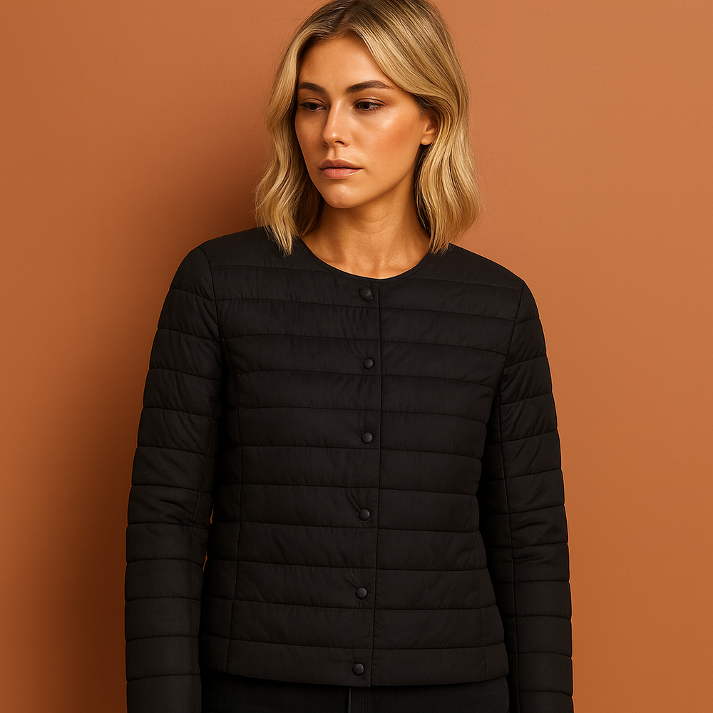 Stijlvolle dames donsjas, ultralicht en comfortabel, ideaal als trendy lente- of herfstjas.