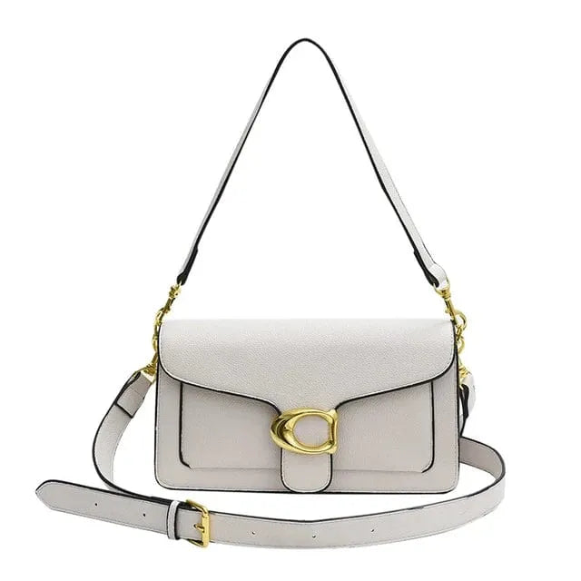 Trendy vegan leren dames handtas met magnetische sluiting; een elegant accessoire voor elke outfit.