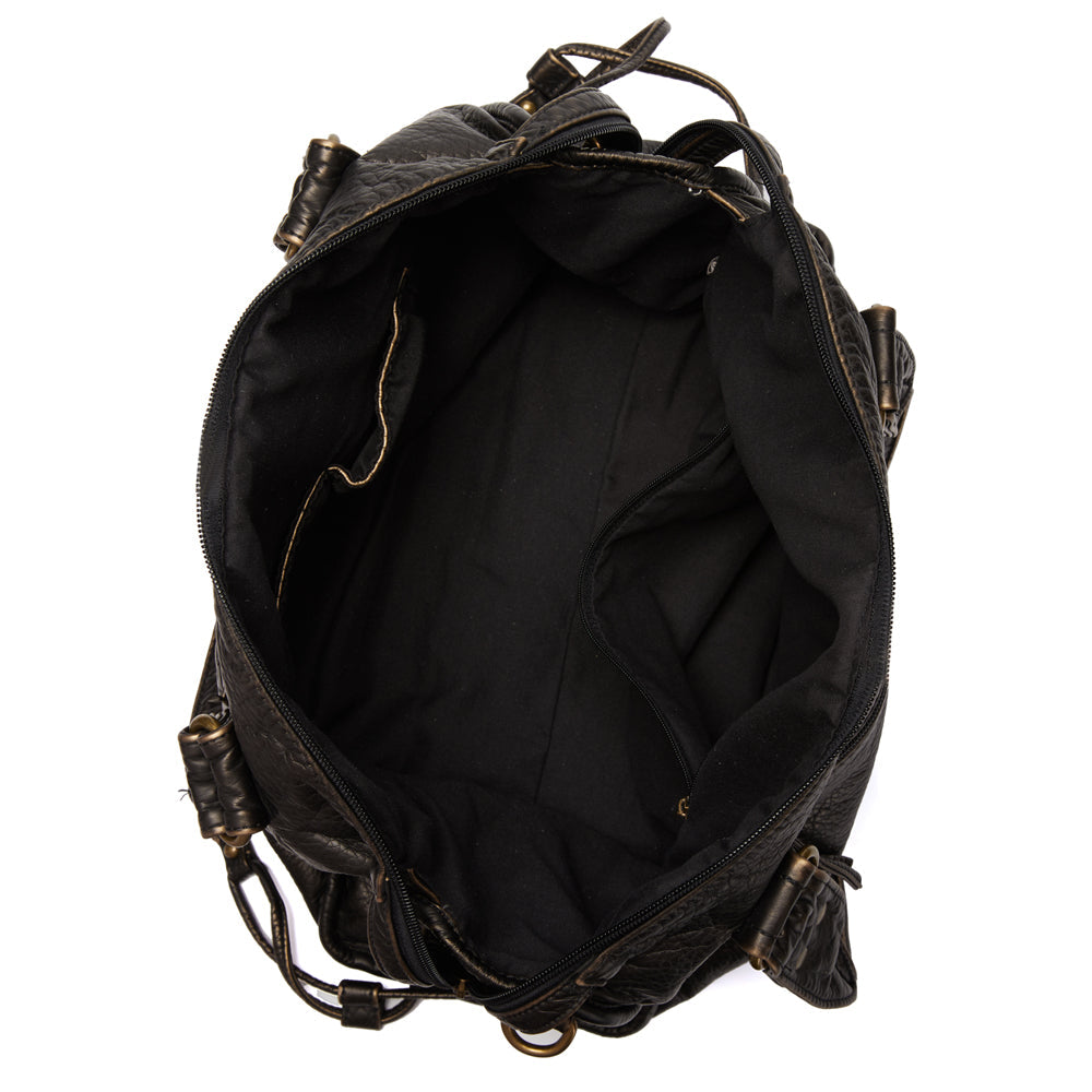 Stijlvolle vintage dames schoudertas, een veelzijdig accessoire voor elke dag.