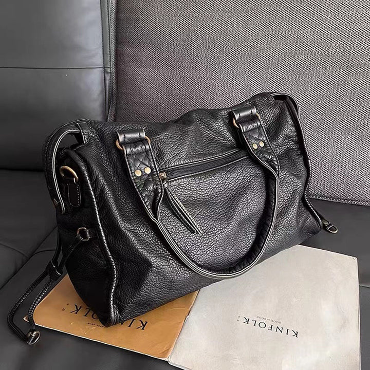 Dames vintage werktas, ruime en elegante handtas voor zowel kantoor als vrije tijd.