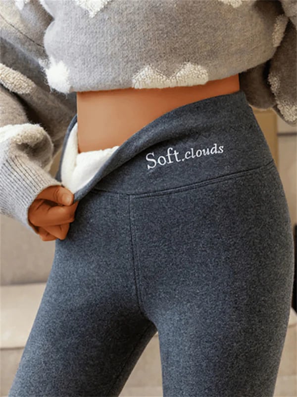 Dames warme comfort leggings, ideaal voor koude winterdagen. Stretchstof voor dagelijkse casual kleding.