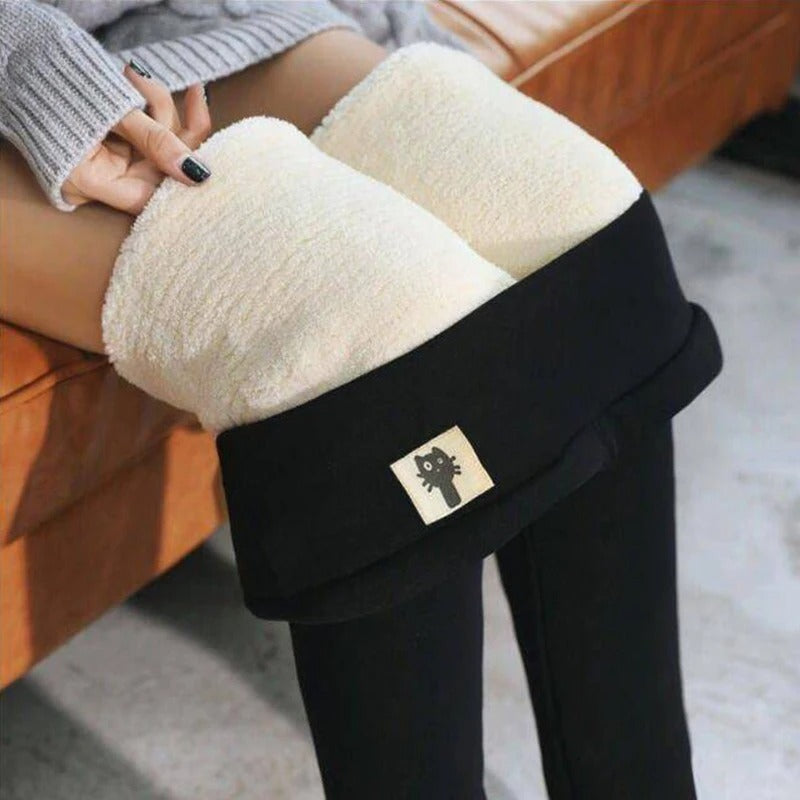 Hoge taille dames leggings, bieden optimale warmte en een flatterende pasvorm voor winterse dagen.