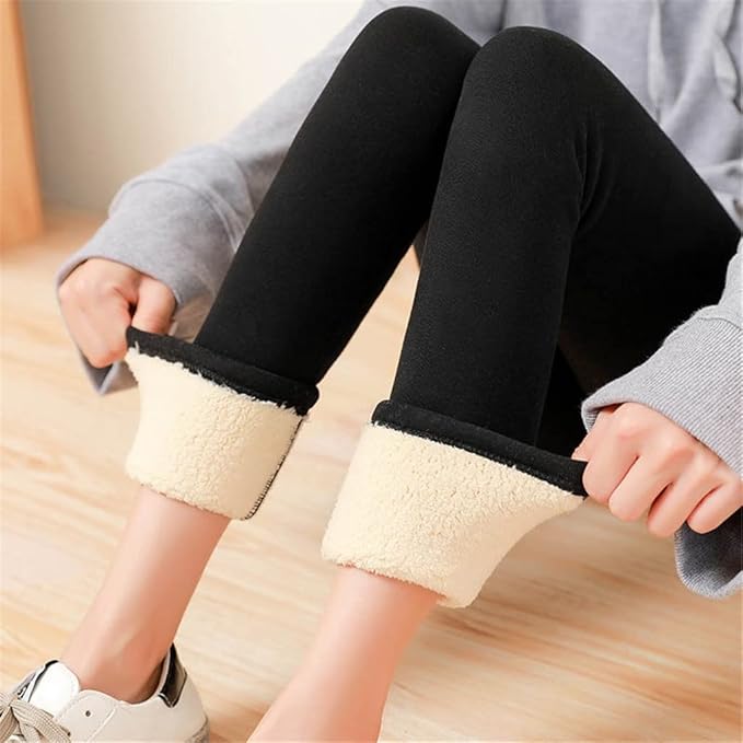 Dames thermische leggings, perfect voor winterse buitenactiviteiten of als warme basislaag onder kleding.
