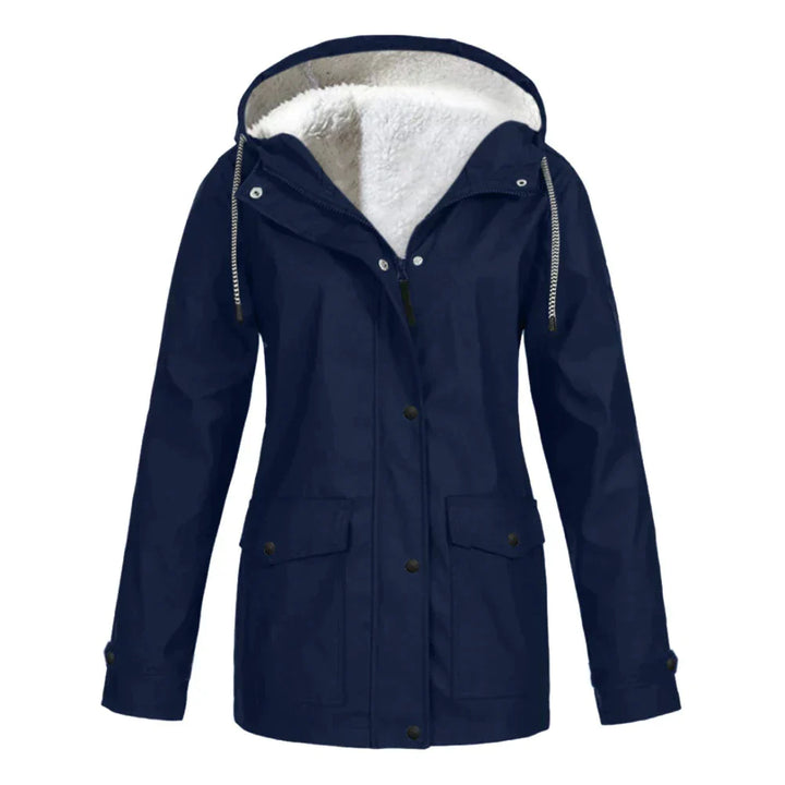 Weerbestendige dames regenjas, waterdicht en comfortabel. Ideaal voor outdoor en dagelijks gebruik.