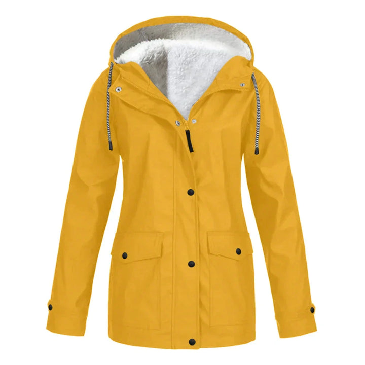 Stijlvolle dames regenjas, perfect voor een modieuze look in de regen. Comfortabele all-season bescherming.