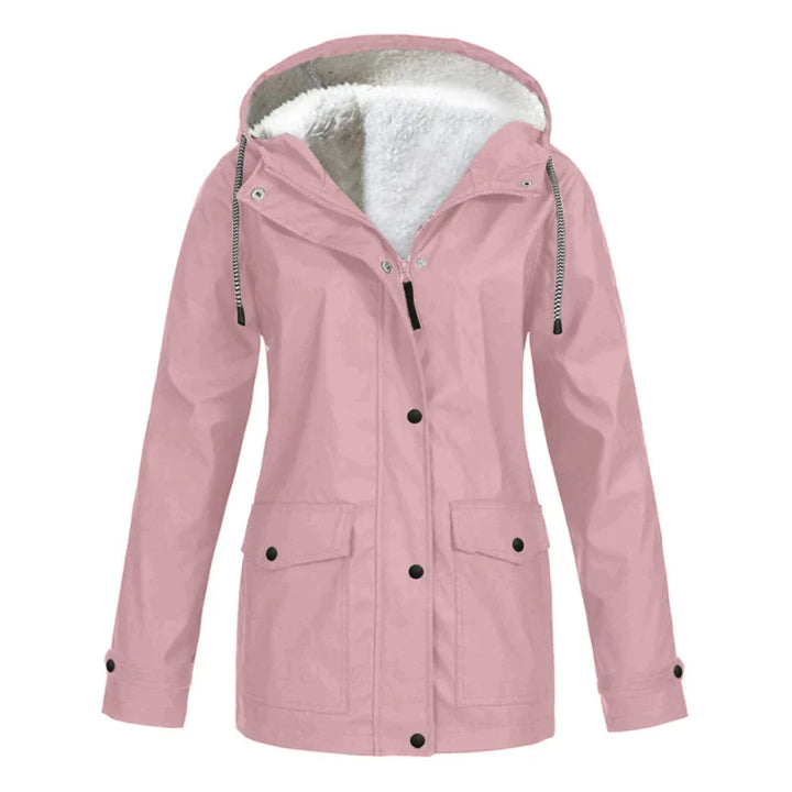 Veelzijdige dames regenjas, ideaal voor outdoor avonturen en stedelijke mode. Waterdichte en comfortabele jas.