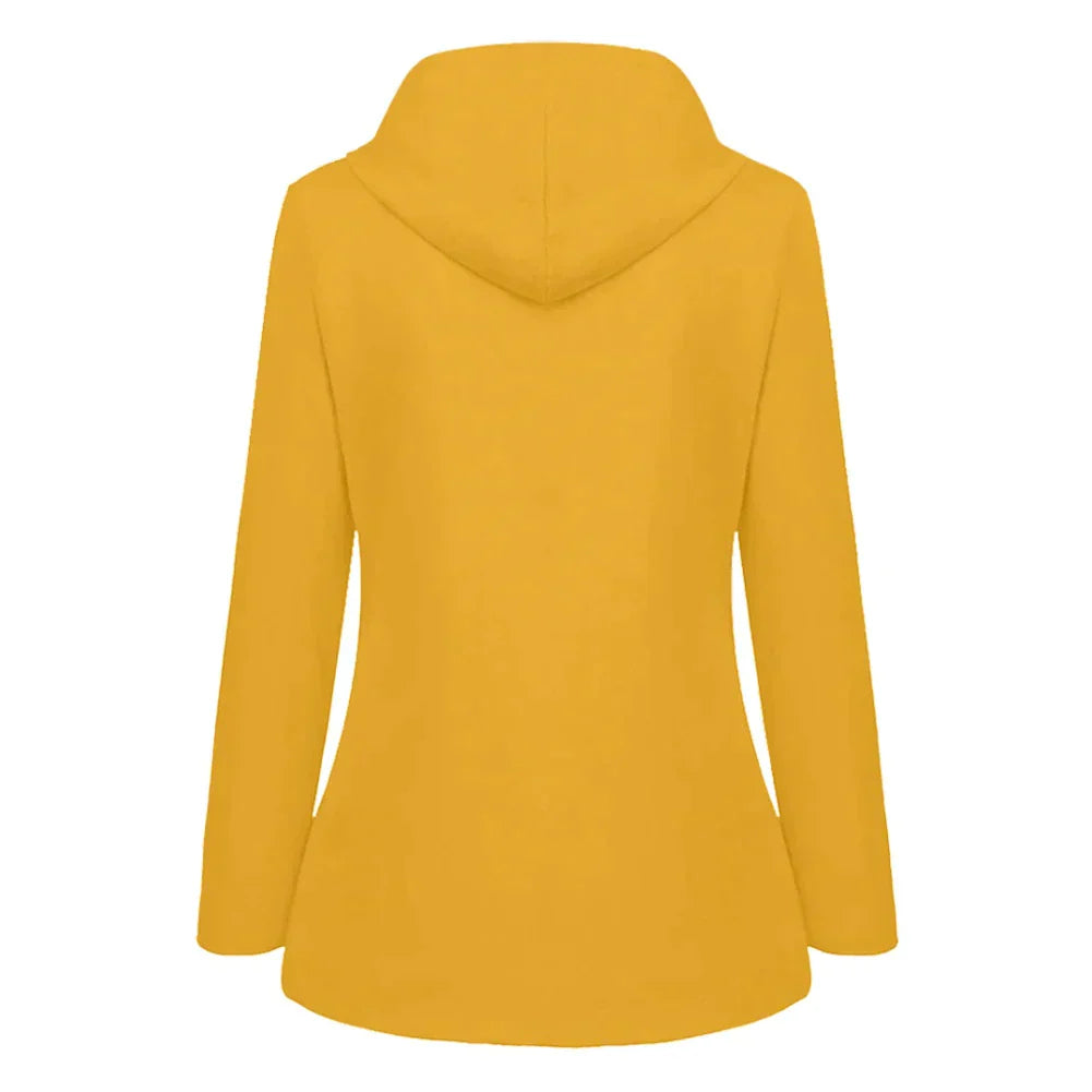 Moderne dames regenjas, stijlvol design met waterdichte eigenschappen. Comfortabele all-season mode.