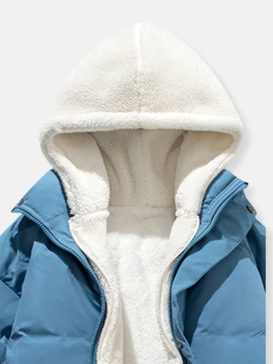 Lunara gewatteerde jas, essentiële bovenkleding voor een stijlvolle en warme winter.