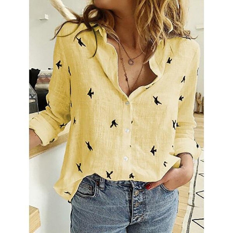 Trendy damesblouse met bloemenprint, comfortabel en veelzijdig met halflange mouwen.