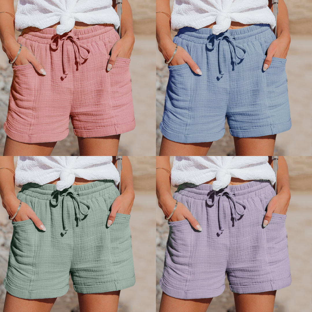 Trendy dames zomershort, geschikt voor elke vakantie outfit, comfortabel en modieus.