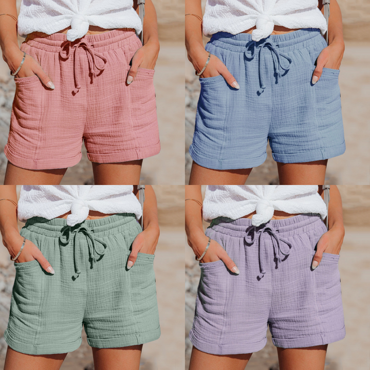 Trendy dames zomershort, geschikt voor elke vakantie outfit, comfortabel en modieus.