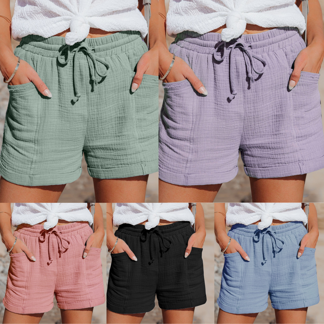 Stijlvolle en comfortabele korte broek voor vrouwen, perfect als strandkleding of casual vrijetijdsbroek.