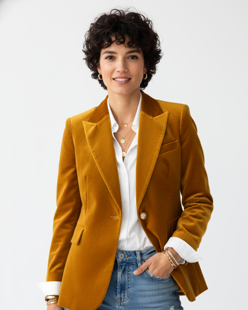 Veelzijdige damesblazer voor zowel zakelijke afspraken als een casual avondje uit. Chique en comfortabel.