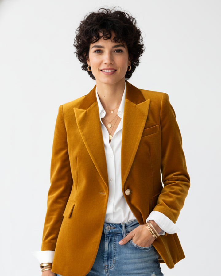 Veelzijdige damesblazer voor zowel zakelijke afspraken als een casual avondje uit. Chique en comfortabel.