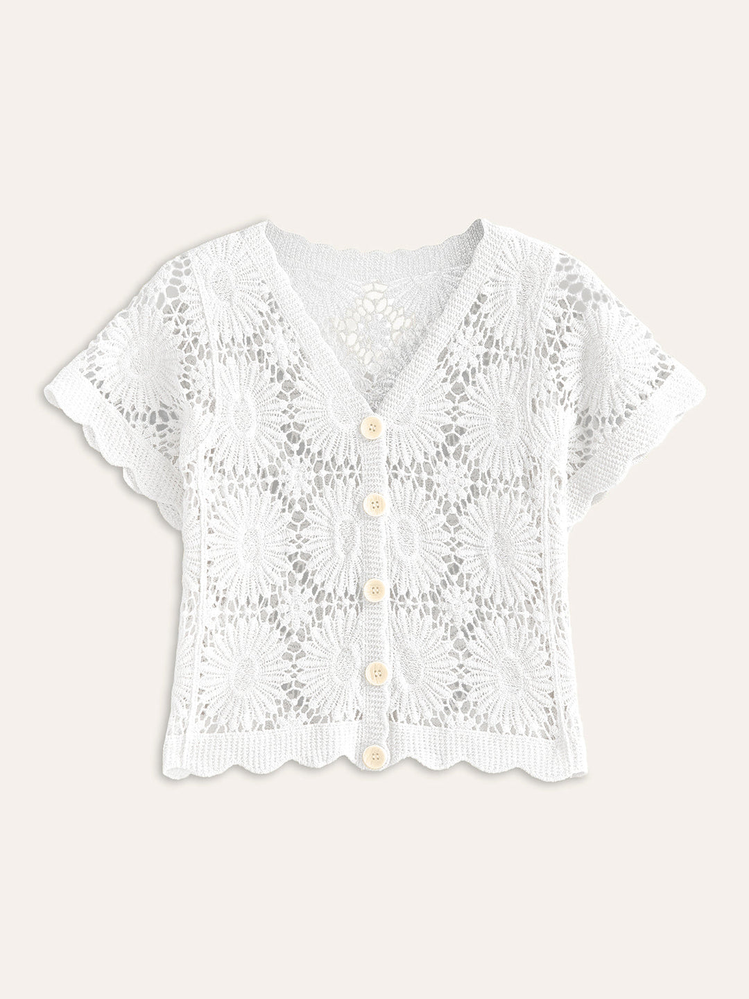 Damesvest met uniek bloemenmotief en knoopsluiting. Comfortabel en veelzijdig vest, perfect voor elke gelegenheid.